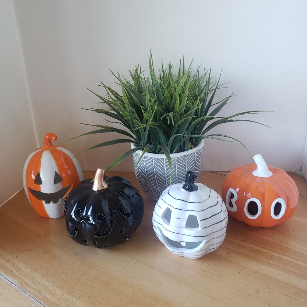 Ceramic Light Up Pumpkins